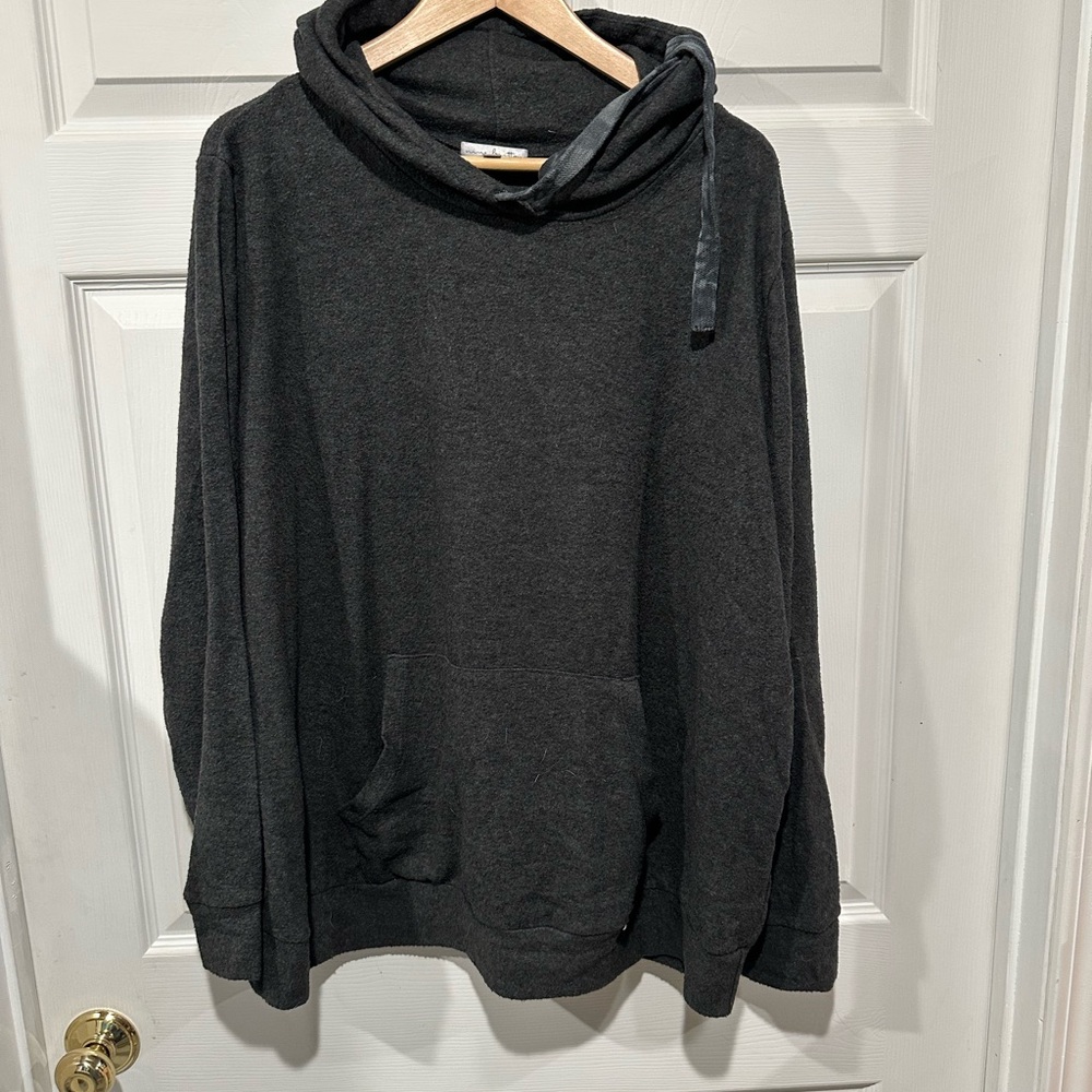 Nine Britton Gray Hoodie Sweatshirt with Relaxed Fit